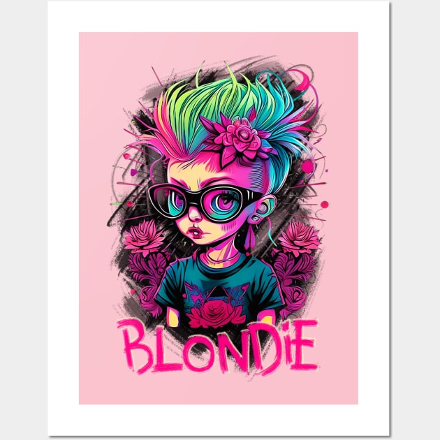 Blonde Rock Girl Wall Art by VACO SONGOLAS